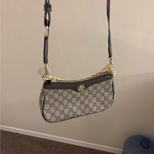 Gucci Crossbody Bag in Cream with Gold Accents